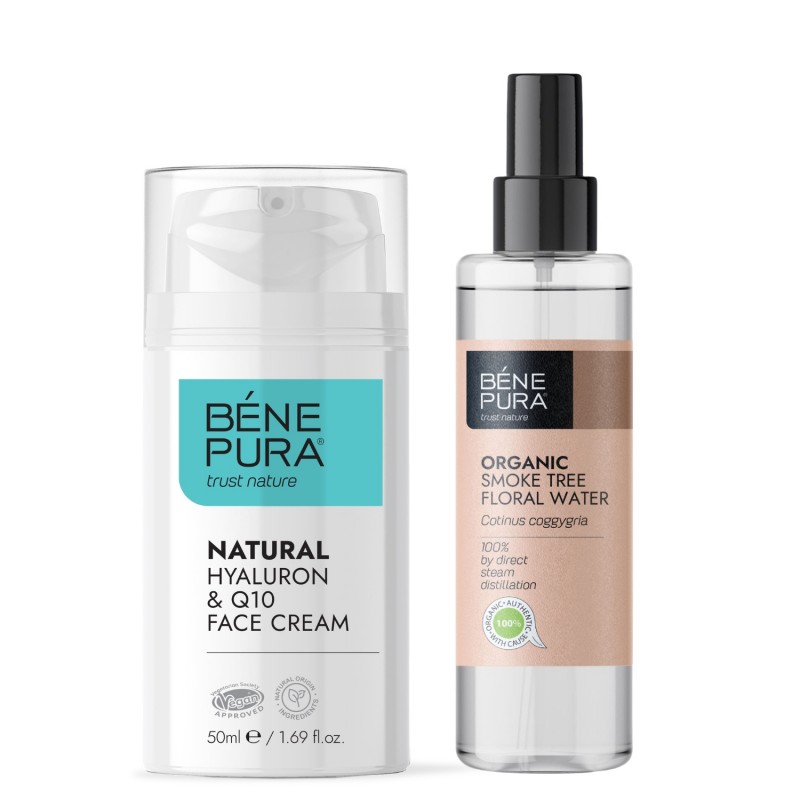 Bio Rookboom water en Hyaluron & Q10 Gezichtscrème - Productenvergelijking