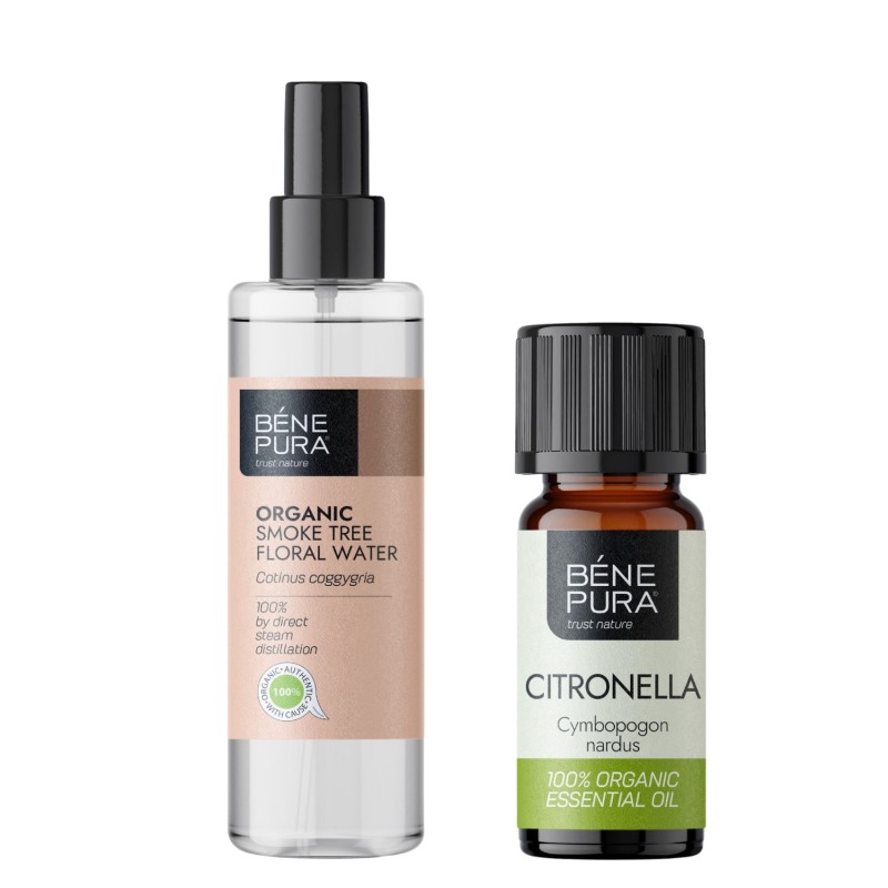 Bio Rookboom water en Bio Citronella Etherische olie - GMC