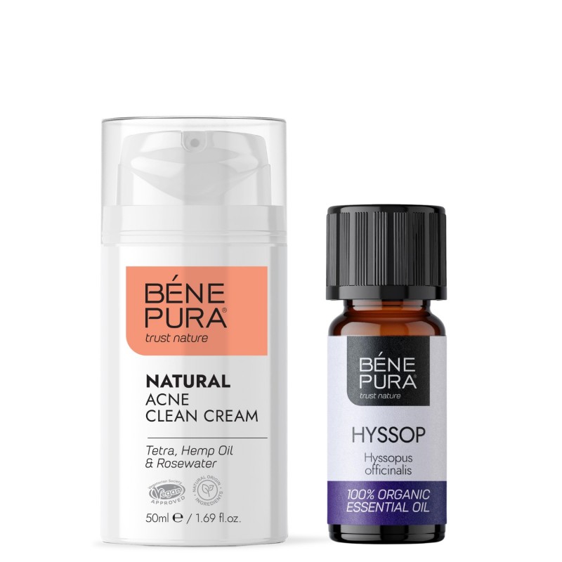 Anti-Acne Gezichtscrème en Bio Hysop Etherische olie - GMC