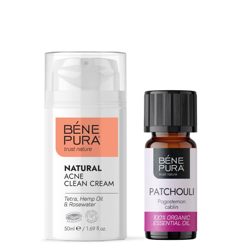 Anti-Acne Gezichtscrème en Bio Patchouli Etherische olie - GMC