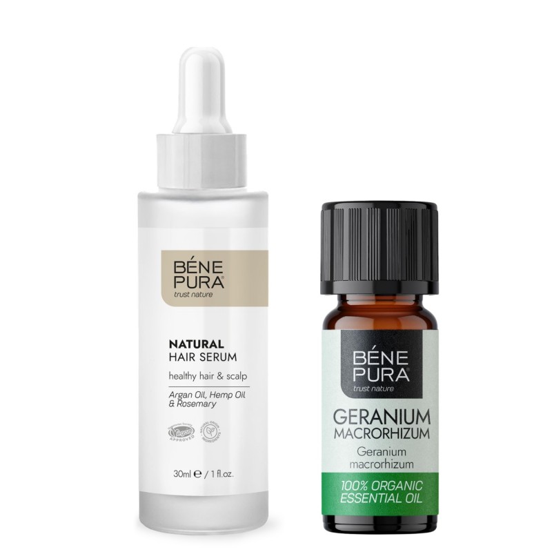 Haarserum en Bio Geranium Etherische olie
