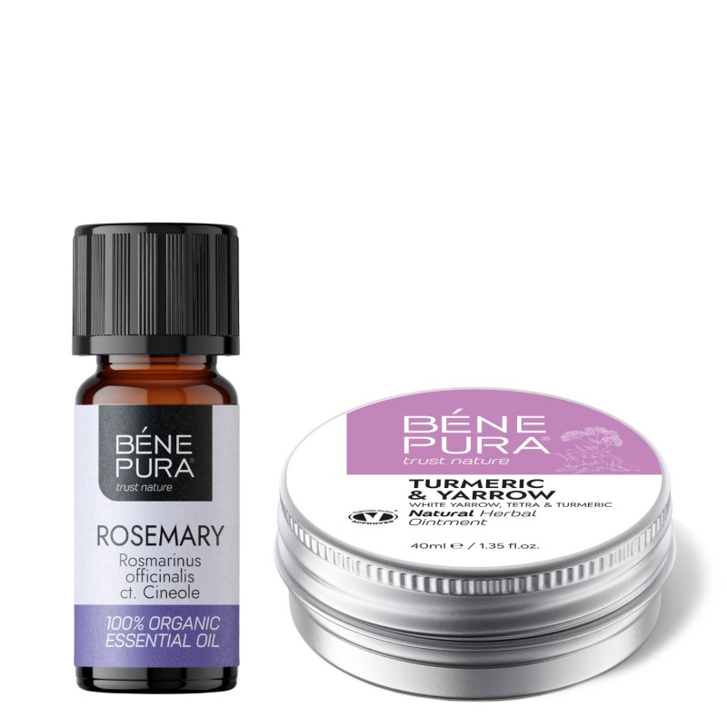 Aambeien Zalf met Wit Duizendblad, Tetra en Kurkuma en Bio Rozemarijn Cineol Etherische olie - GMC