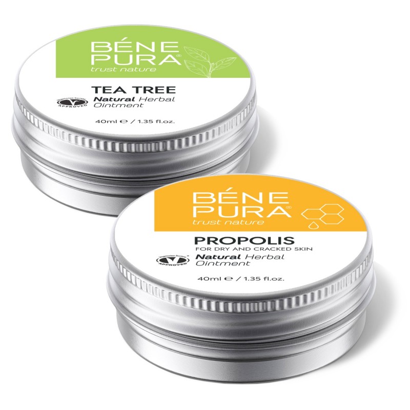 Anti Jeuk Zalf met Tea Tree en Anti Jeuk Zalf met 30% Propolis - GMC