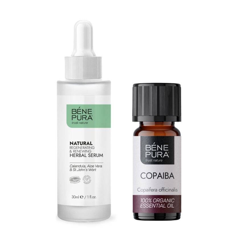 Regenererend Gezichtsserum en Bio Copaiba Etherische olie - GMC