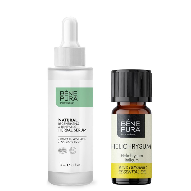 Regenererend Gezichtsserum en Bio Helichrysum Etherische olie - GMC