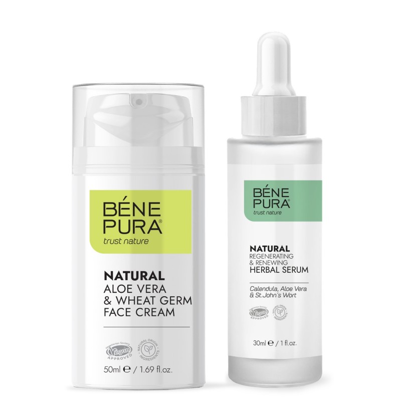 Regenererend Gezichtsserum en Aloë Vera Gezichtscrème - GMC