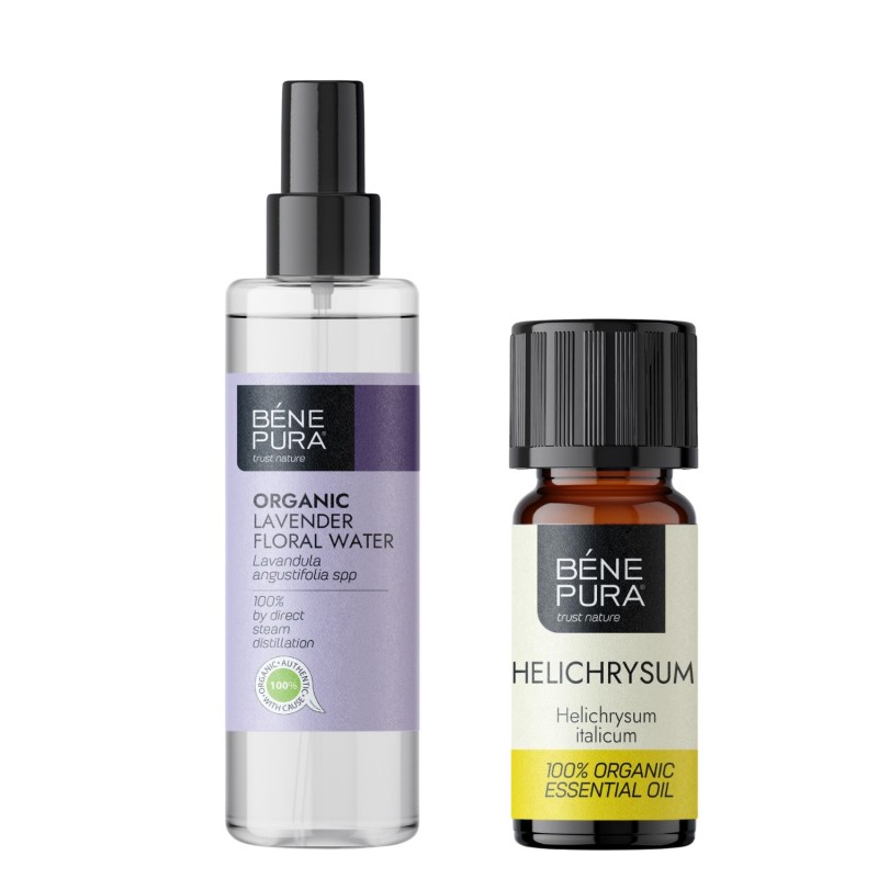 Bio Lavendelwater en Bio Helichrysum Etherische olie - GMC