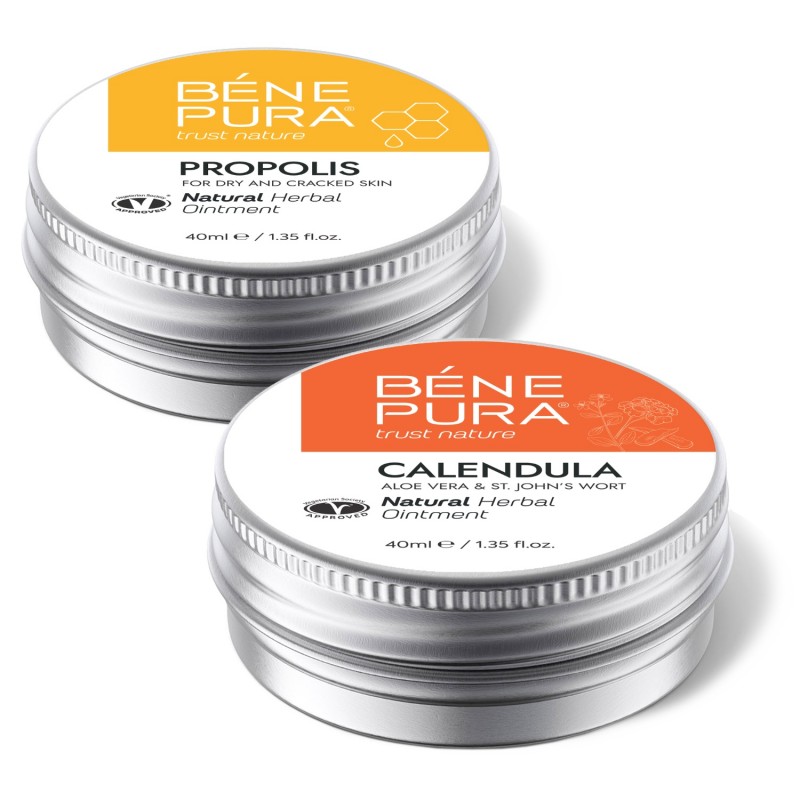 Anti Jeuk Zalf met 30% Propolis en Brand- en Wondzalf met Calendula, Aloë Vera en St. Janskruid - GMC