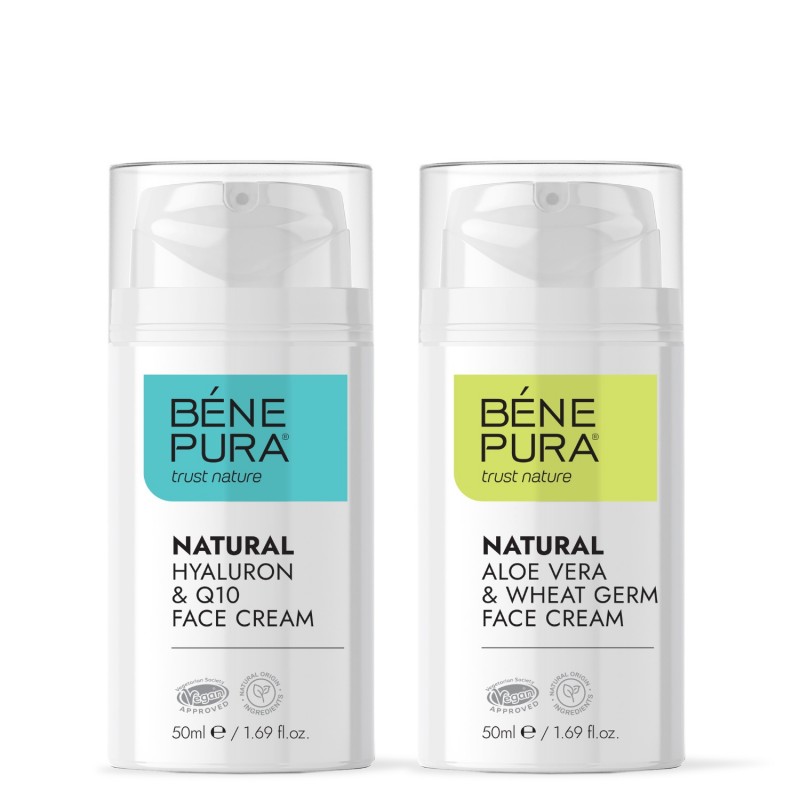 Hyaluron & Q10 Gezichtscrème en Aloë Vera Gezichtscrème - GMC