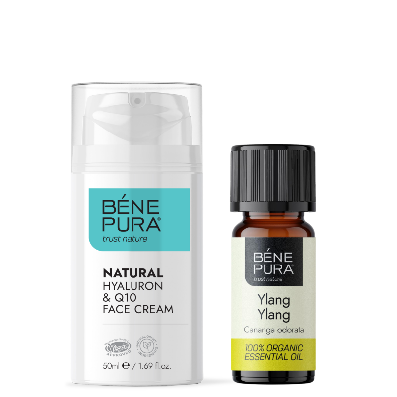 Hyaluron & Q10 Gezichtscrème en Bio Ylang-ylang Etherische olie - Productenvergelijking