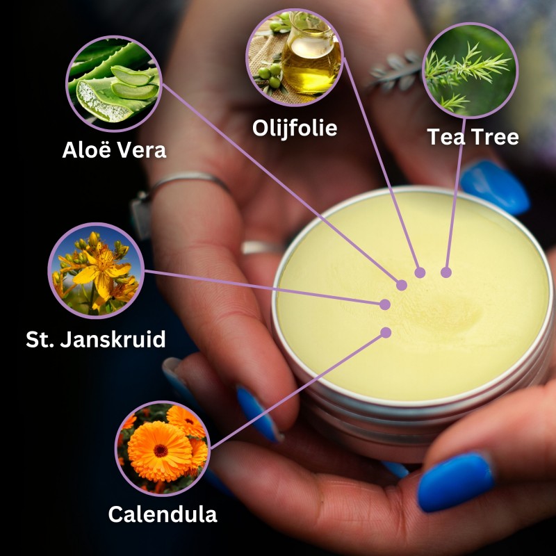 2x Brand- en Wondzalf met Calendula, Aloë Vera en St. Janskruid - 40ml