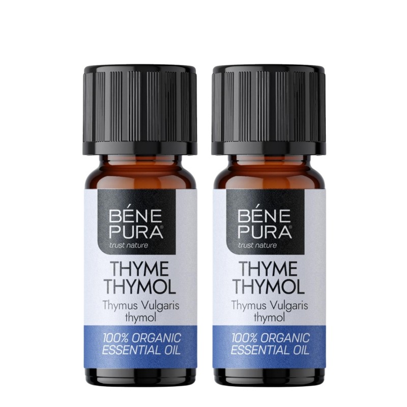 2x Bio Tijm Thymol Etherische olie - 5ml - Sets