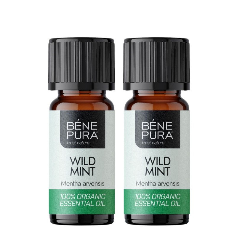 2x Bio Wilde Munt Etherische olie - 5ml - Sets