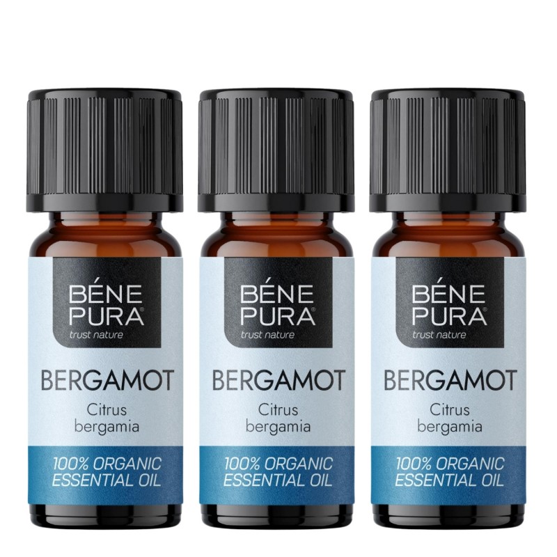 3x Bio Bergamot Etherische olie - 10ml - Sets