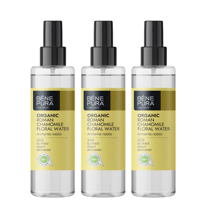 3x Bio Romeins Kamillewater - 250ml - Natuurlijke cosmetica