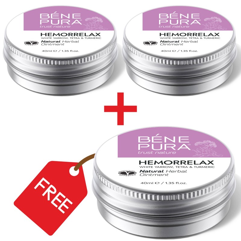 3x Aambeien Zalf met Wit Duizendblad, Tetra en Kurkuma - 40ml - 