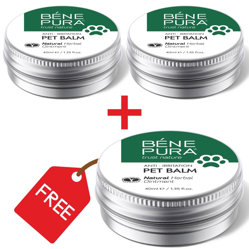 3x Anti Irritatie Huisdier Balsem met Weegbree - 40ml - Zalven voor honden