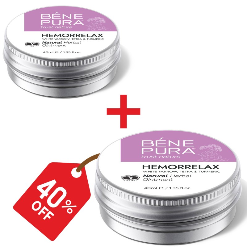 2x Aambeien Zalf met Wit Duizendblad, Tetra en Kurkuma - 40ml - 