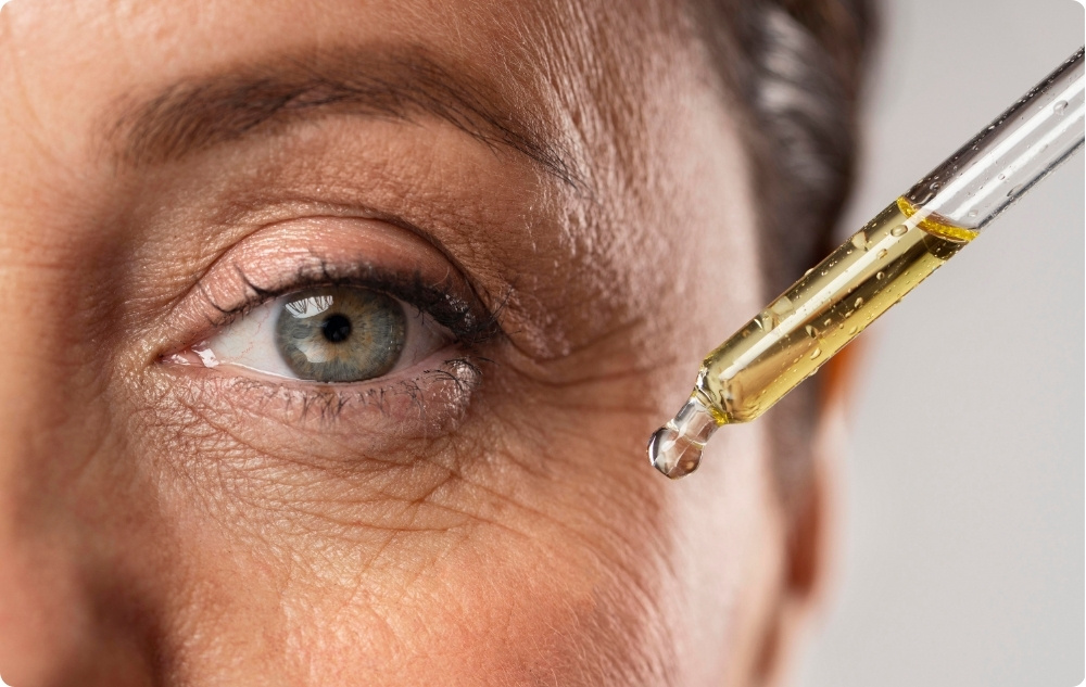 Als gezichtsserum voor de droge en rijpere huid